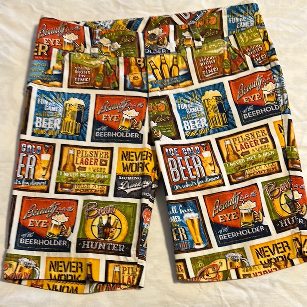 LOUDMOUTH Beer-Themed Graphic Bermuda Shorts Ladies 4